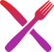 Fork and knife icon